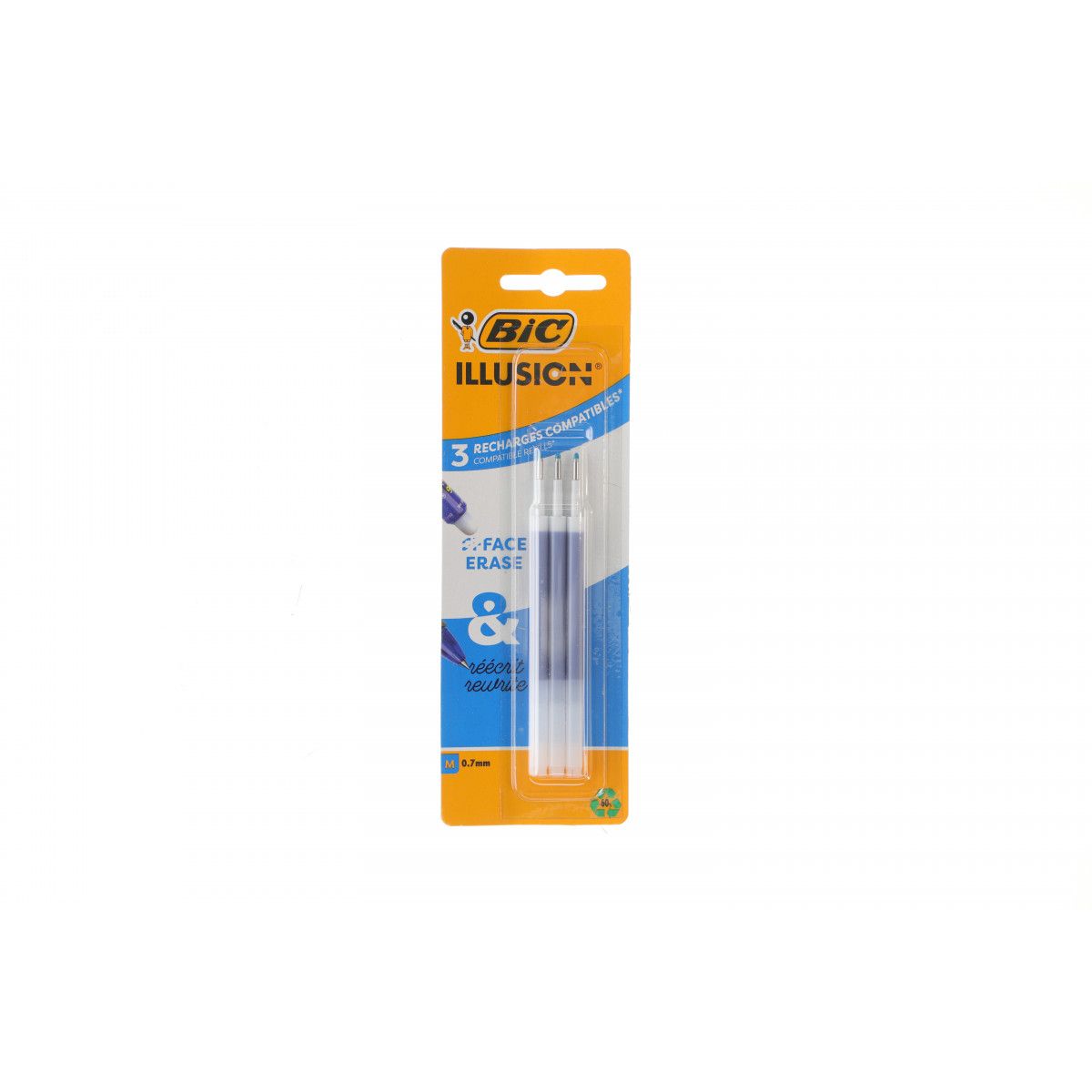 Wkład do długopisu Bic 3sztL niebieski 0,7mm (516517)