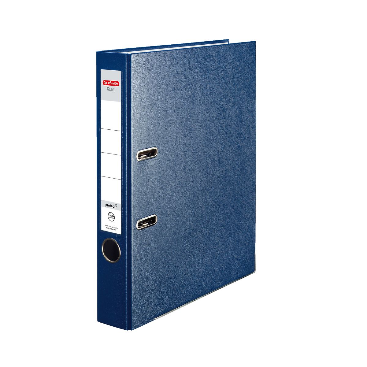 Segregator dźwigniowy Herlitz Q. file Standard 0011167483 A4 50mm niebieski (300003089)