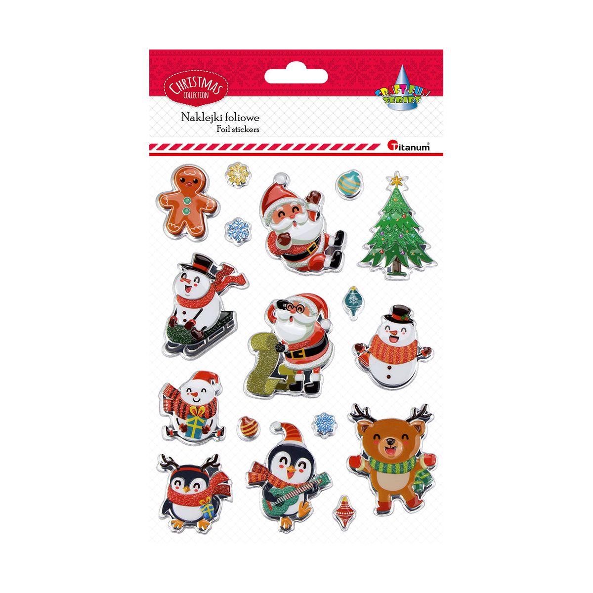 Naklejka (nalepka) Craft-Fun Series wypukłe XMAS Titanum (24ESD050-1)