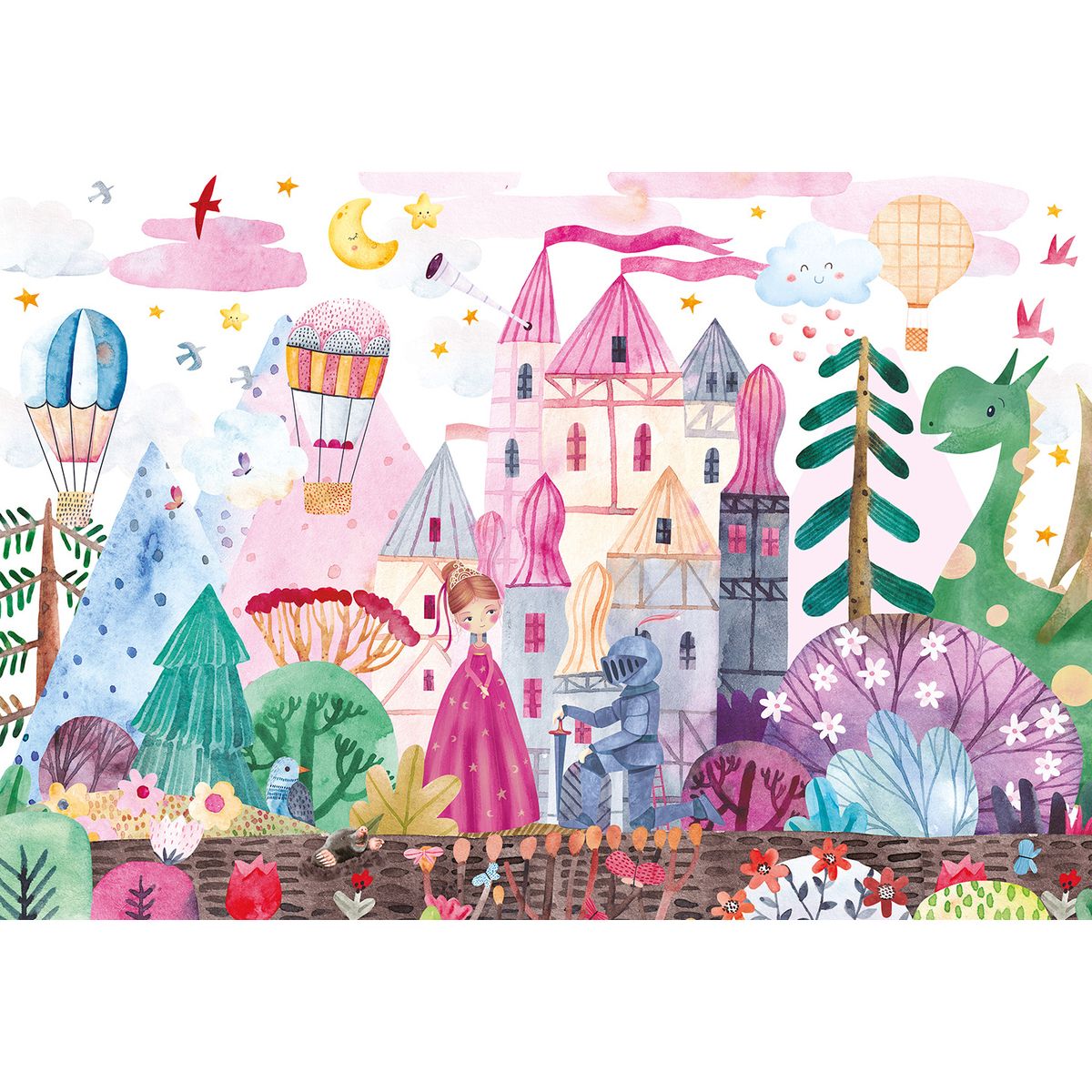 Puzzle KIDS 3 Castele 5902277368942 250 el. Interdruk (250 el)