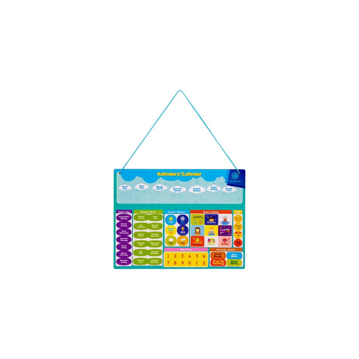 Zabawka edukacyjna do nauki kalendarze Astra Fun (338025903)