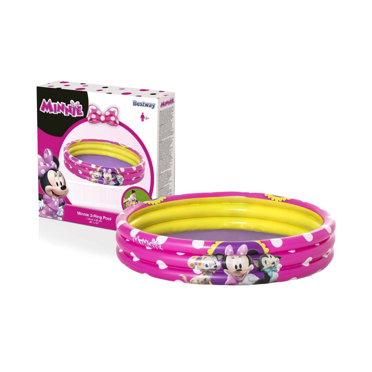 Basen Best Way dmuchany 3-pierścienie 122x25cm Disney Minnie (B91079)