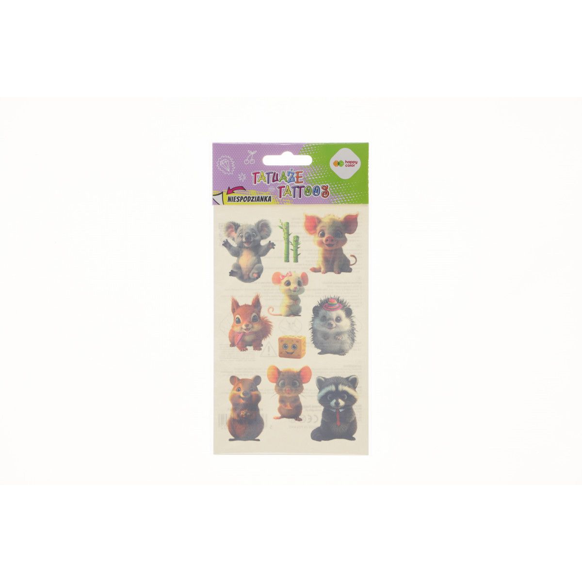 Tatuaż zmywalny Cut Animals Happy Color (HA 4261 1020-KA01)