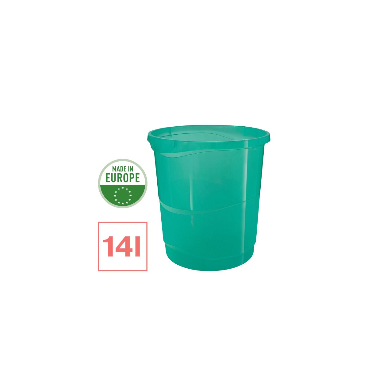 Kosz na śmieci Esselte Colour Breeze kolor: zielony 14L (626290)