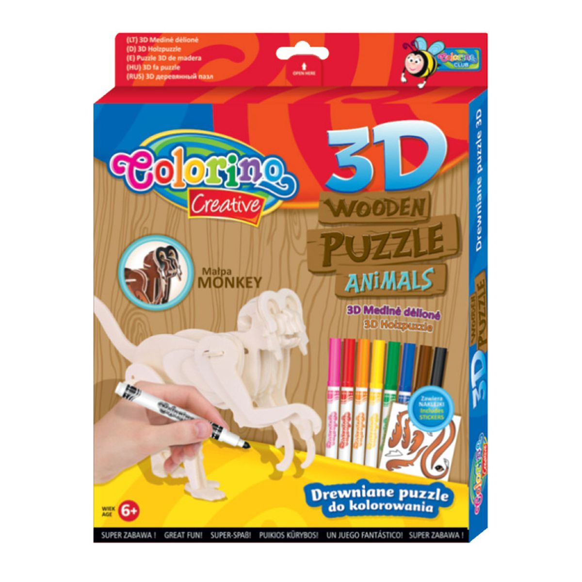 Puzzle Patio Colorino drewniane (32490)