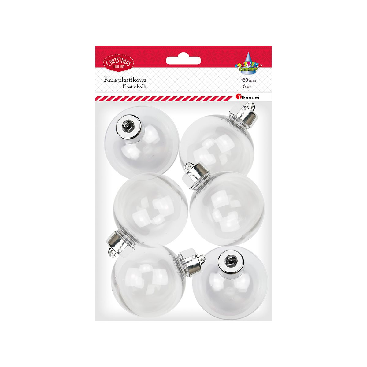 Ozdoba świąteczna Craft-Fun Series Kule plastikowe Titanum (DIY-XM(534))