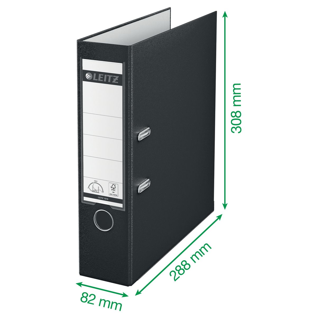 Segregator dźwigniowy Leitz A4 80mm biały (10105001)