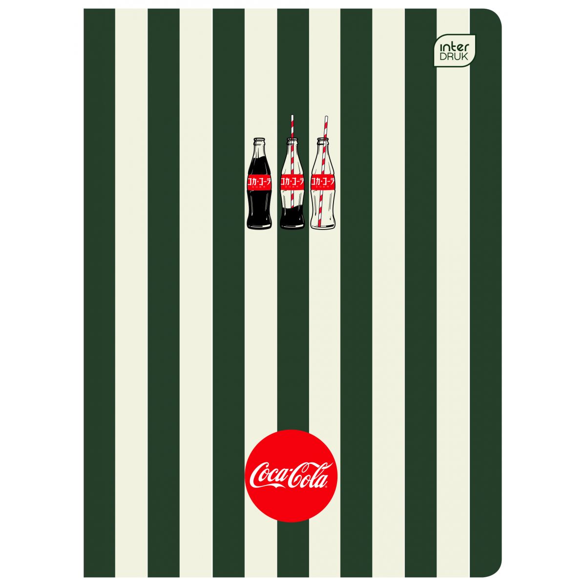 Zeszyt SOFT TOUCH COCA COLA A5 80k. 70g krata Interdruk