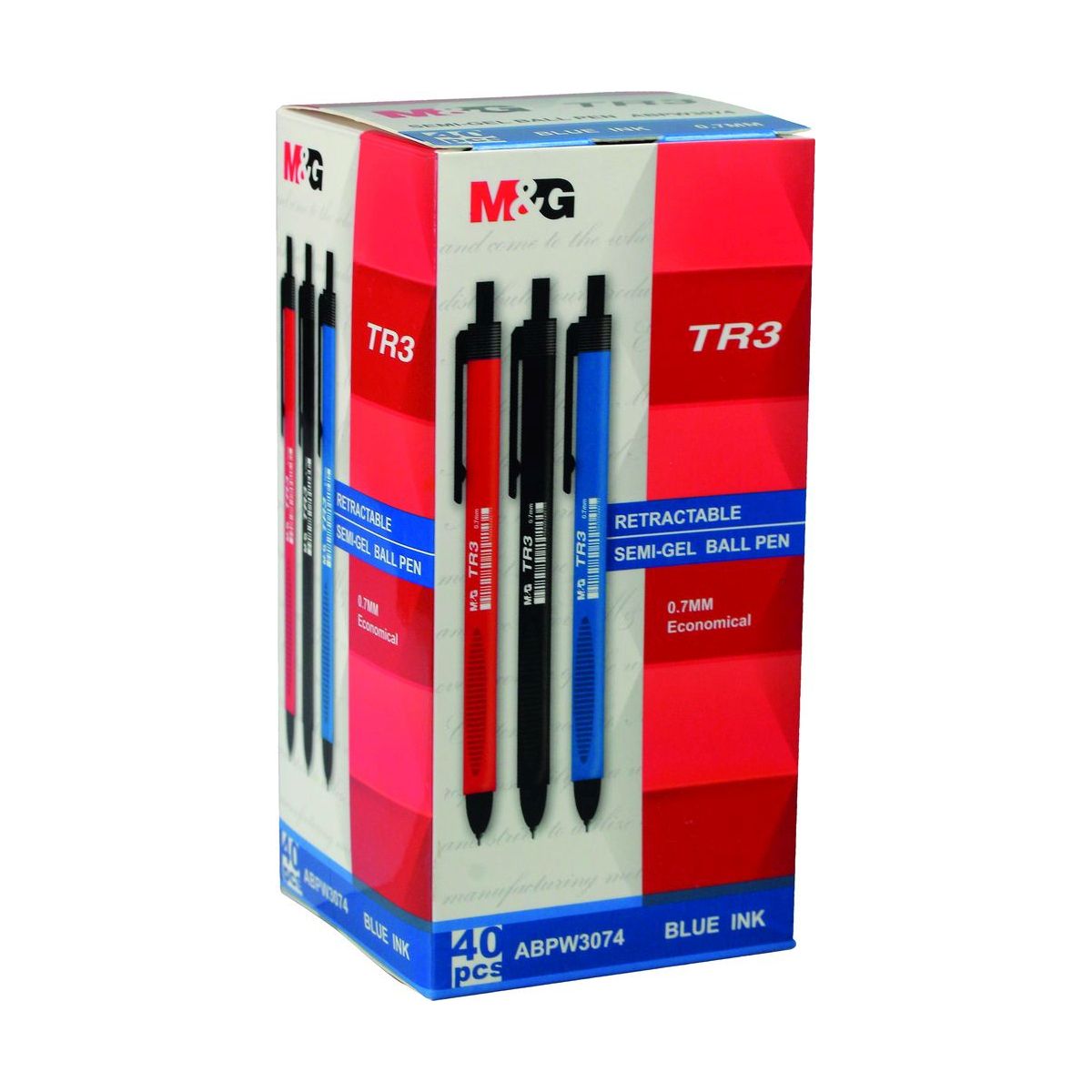 Długopis M&G TR3 Semi Gel niebieski 0,7mm (ABPW3074)