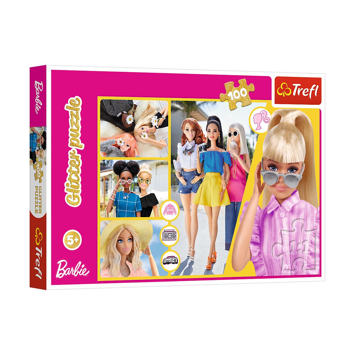 Puzzle Trefl Barbie Brokatowa Barbie 100 el. (457768)