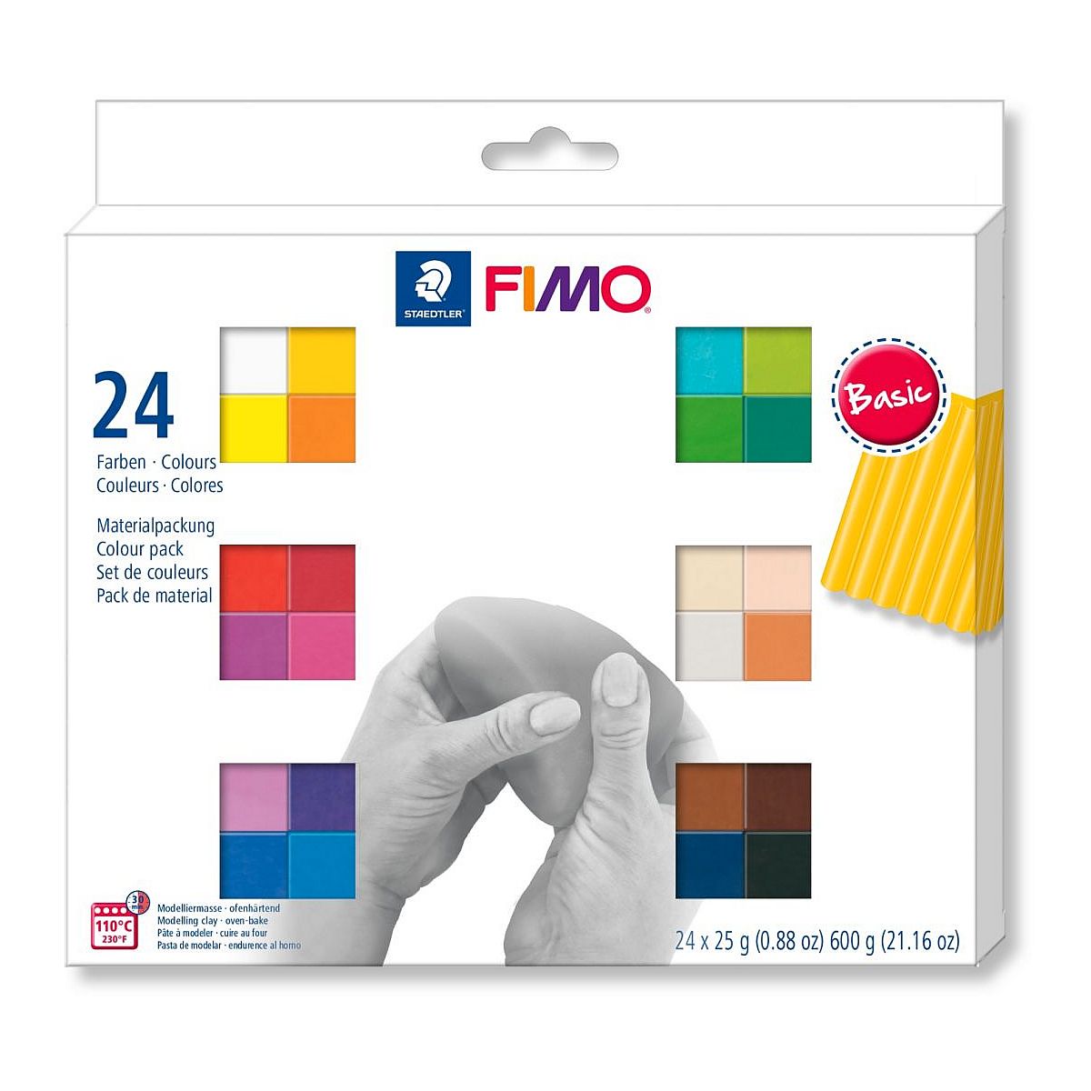 Modelina Staedtler Fimo 24 kol. mix 600g (S 8023 C24-1)