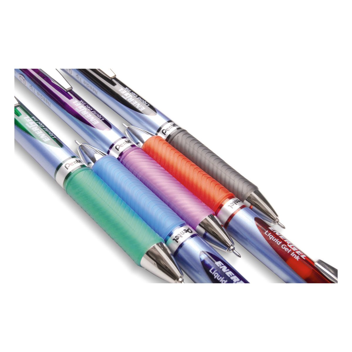 Cienkopis Pentel ENERGEL BLN 75, niebieski 0,25mm 4kol.