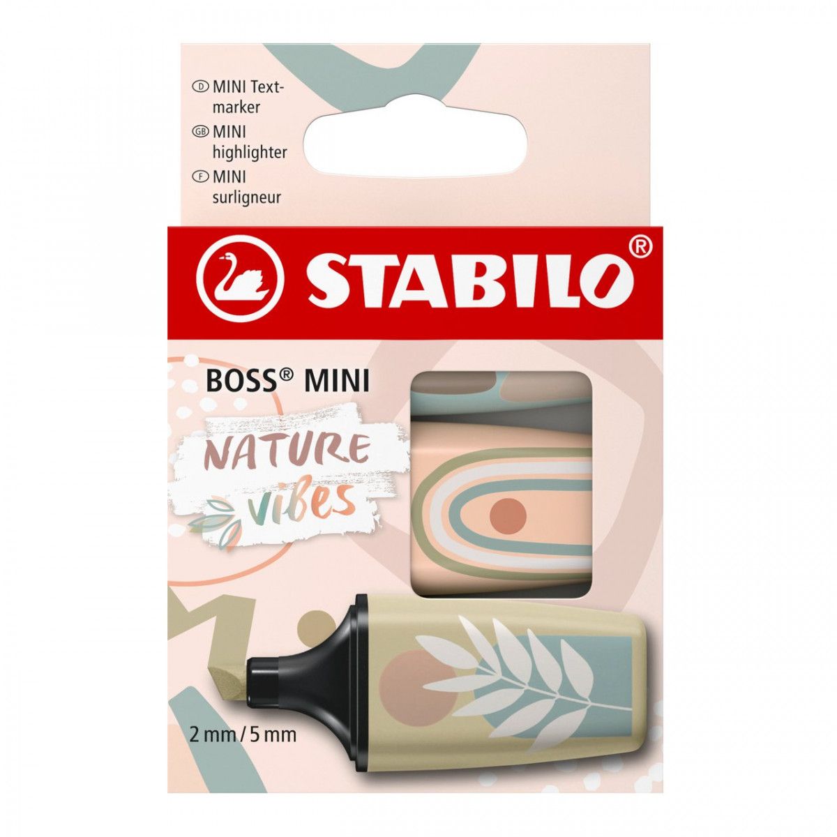 Zakreślacz Stabilo BOSS MINI NATUREVIBES mix 1-5mm (07/03-72)