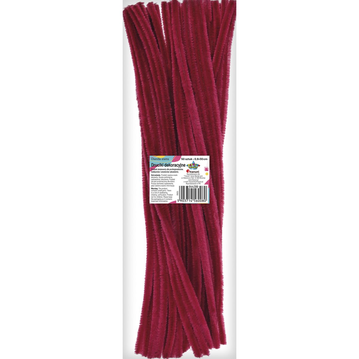 Drucik Craft-Fun Series kreatywny kolor: fuksja jasna 300mm 50 szt Titanum (T3701)