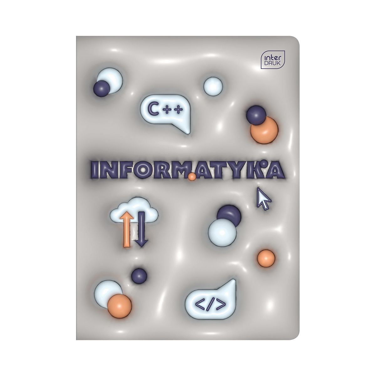 Zeszyt tematyczny HYBRID INFORMATYKA A5 60k. 70g krata Interdruk (+pigułka wiedzy)