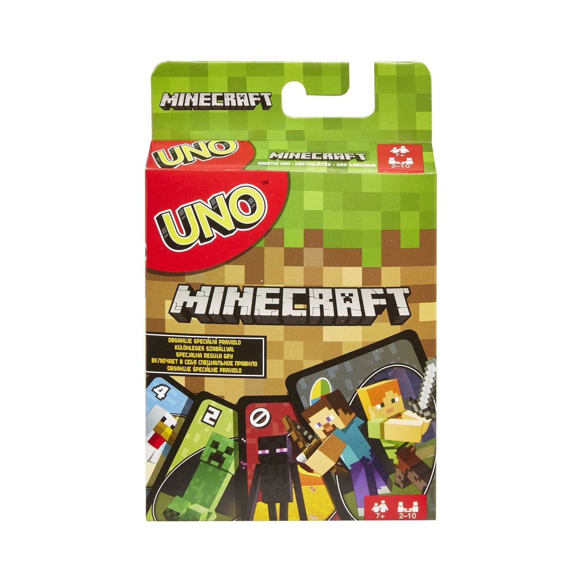 Gra karciana Minecraft Uno Junior Mattel (FPD61)