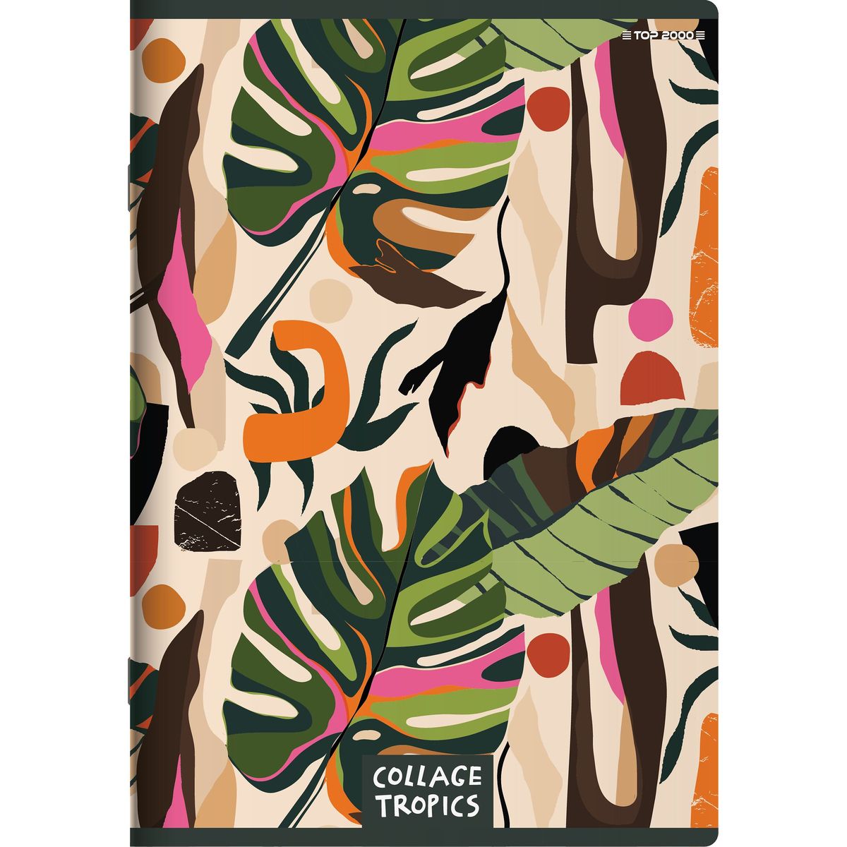 Zeszyt Top 2000 COLLAGE TROPICS A5 96k. 70g krata (400157938)