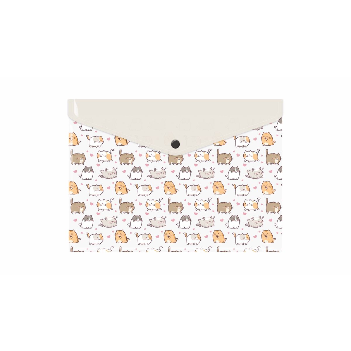 Teczka plastikowa na zatrzask KITTENS A4 mix Biurfol (TKN-A4-35)