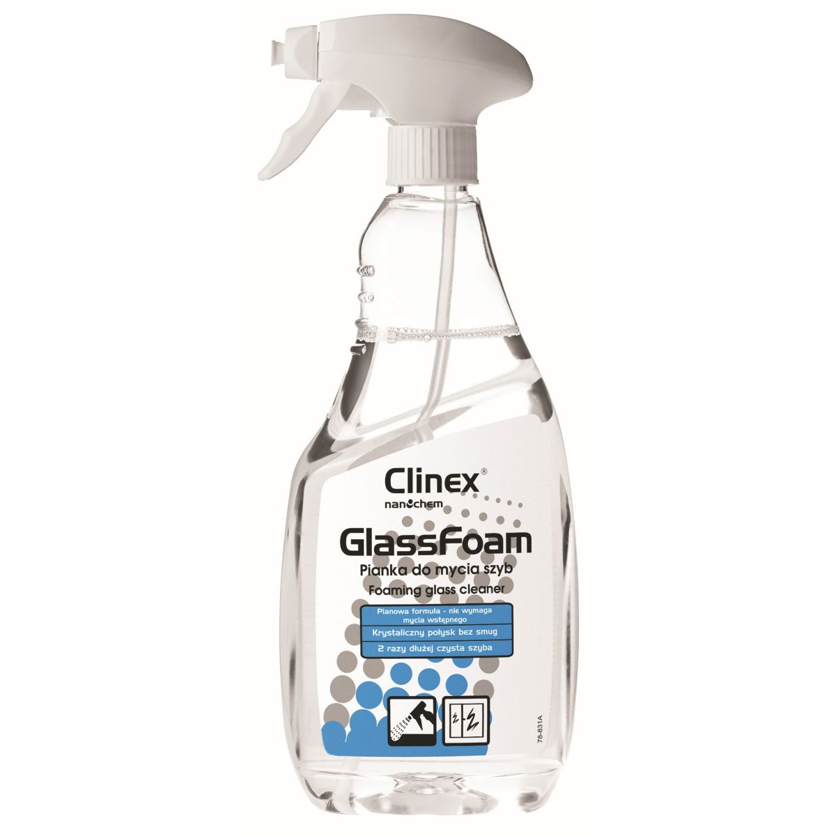 Pianka Clinex Glass Foam do mycia szyb 650 ml (77688)