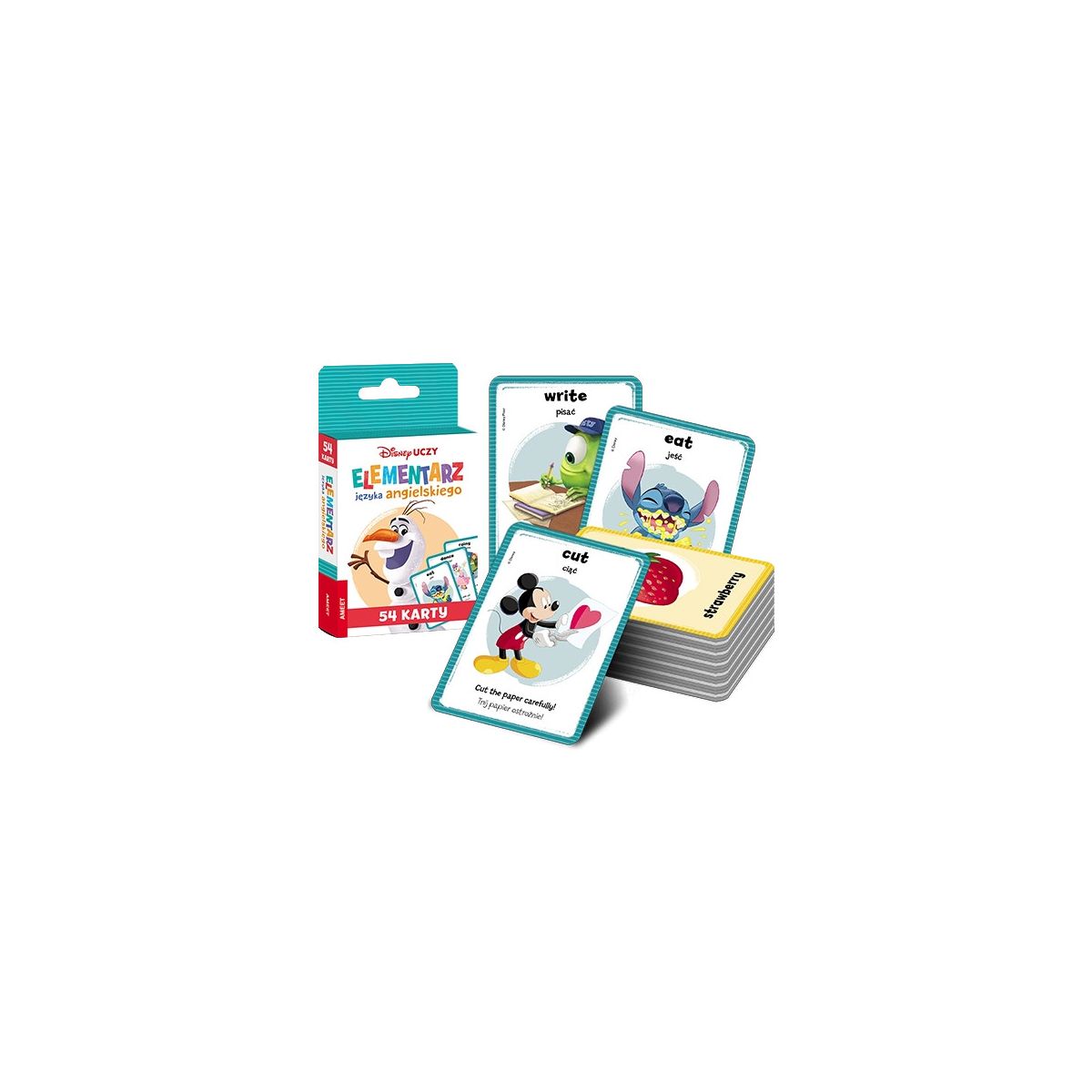 Książeczka edukacyjna Ameet Disney Uczy. Elementarz języka angielskiego. Karty (UEK 9302)