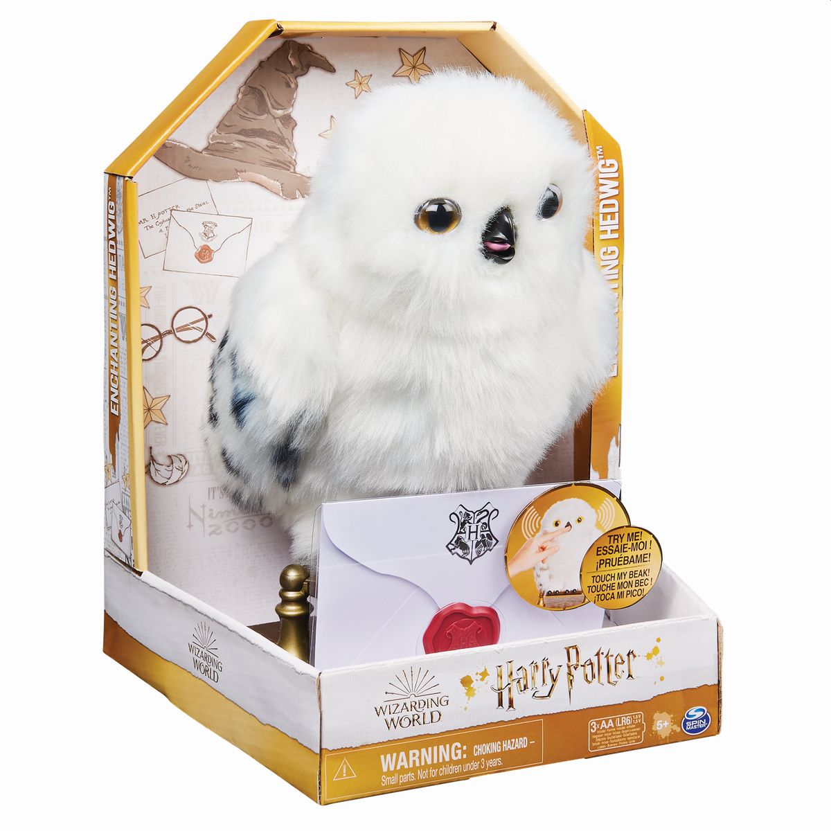 Pluszak interaktywny Harry Potter Hedwiga Spin Master (6061829)