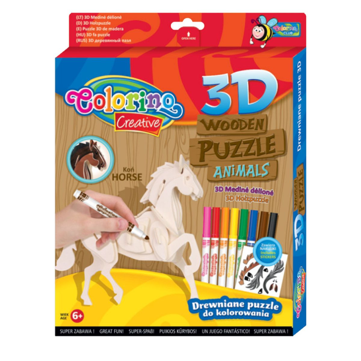 Puzzle Patio Colorino drewniane (32490)