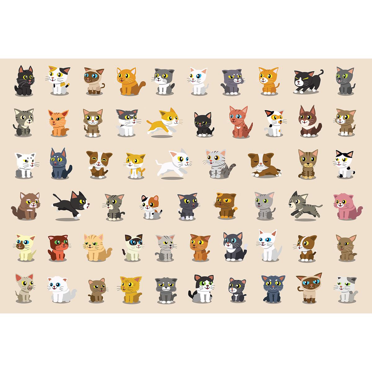 Puzzle KIDS 8 CATS 5902277368997 250 el. Interdruk (250 el)