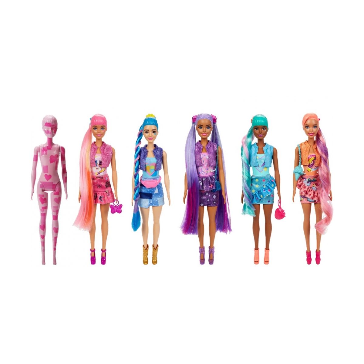 Lalka Barbie Color Reveal Seria Totalny Dżins [mm:] 290 (HJX55)