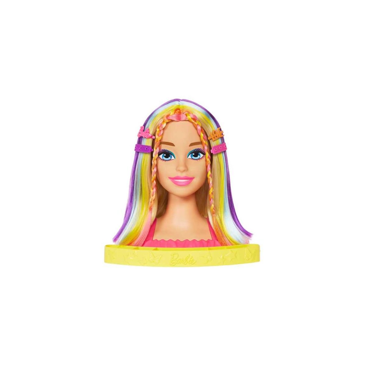 Zestaw piękności Barbie głowa do stylizacji neon blond (HMD78)