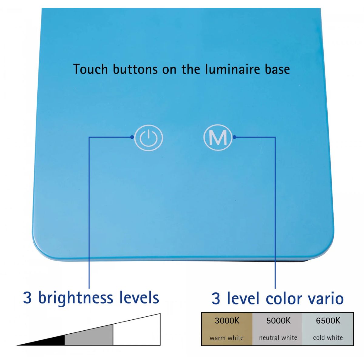 Lampka biurowa LED MAULpearly NIEBIESKA Maul (82017/32 ML)