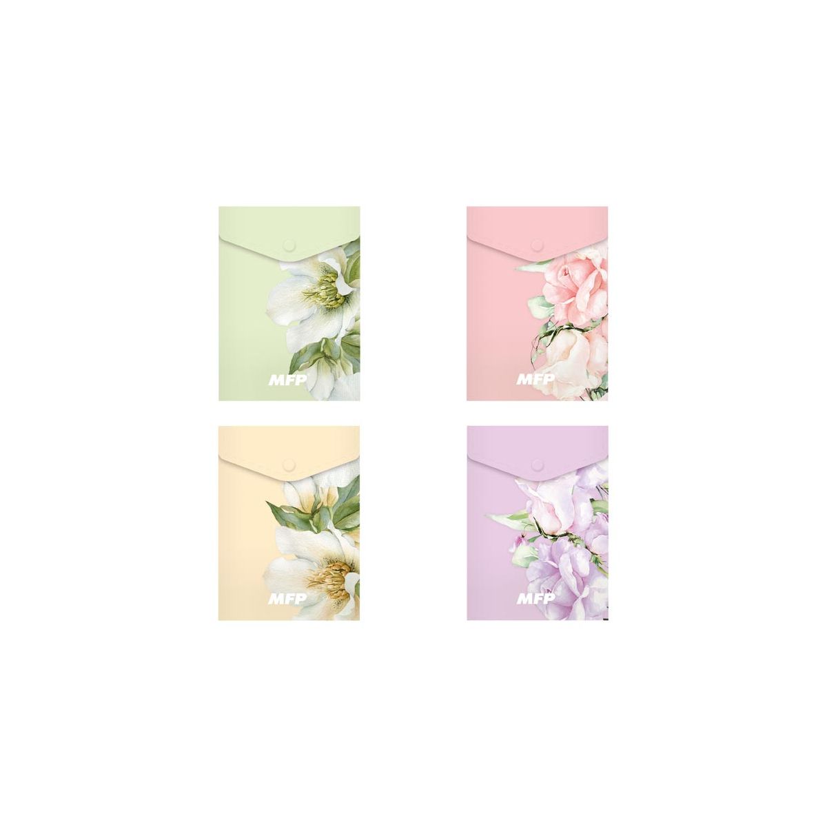 Teczka plastikowa na zatrzask na zatrzask A6 mix (5370959)