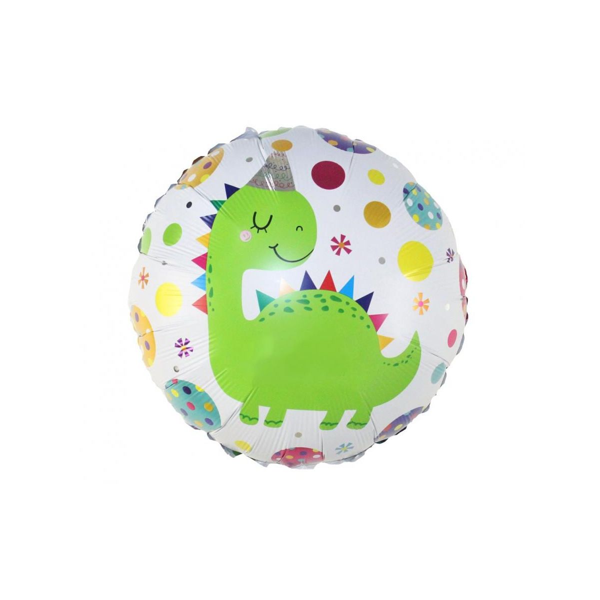 Balon foliowy Godan okrągły, Dinozaur w czapeczce 18cal (BF-8DWC)