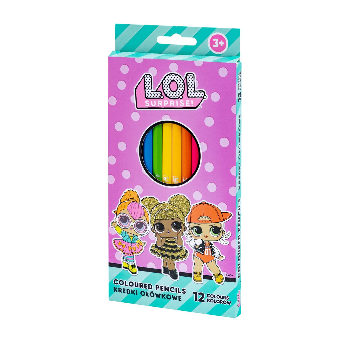 Kredki ołówkowe LOL 12 kol. Astrapap (312024053)