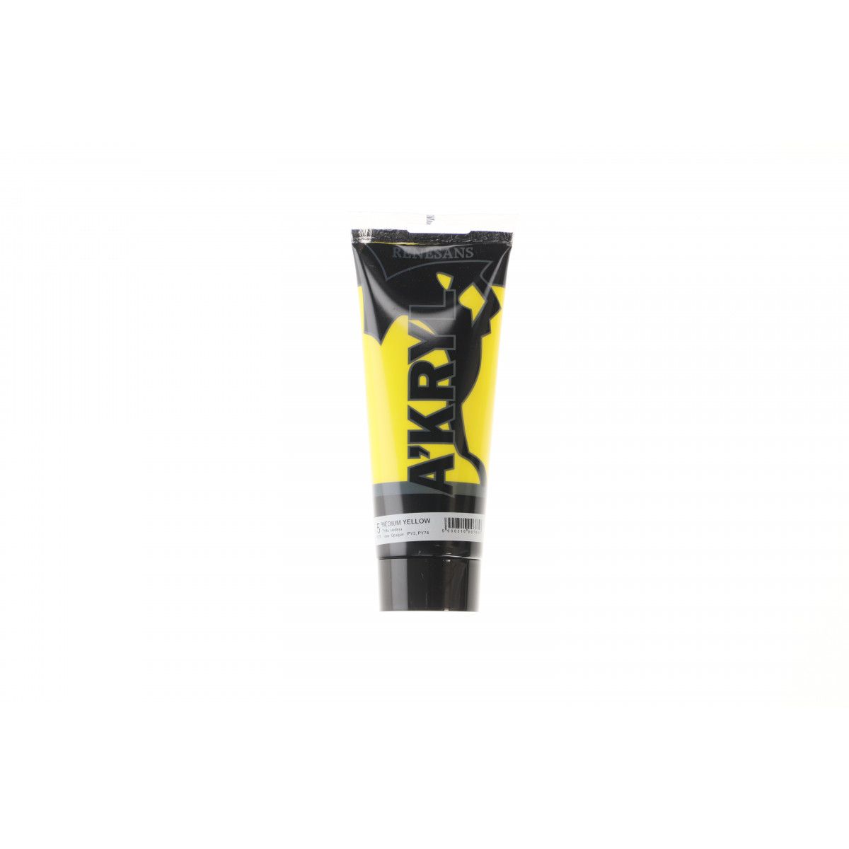 Farba akrylowa Renesans Żółta średnia kolor: yellow 200ml (05)