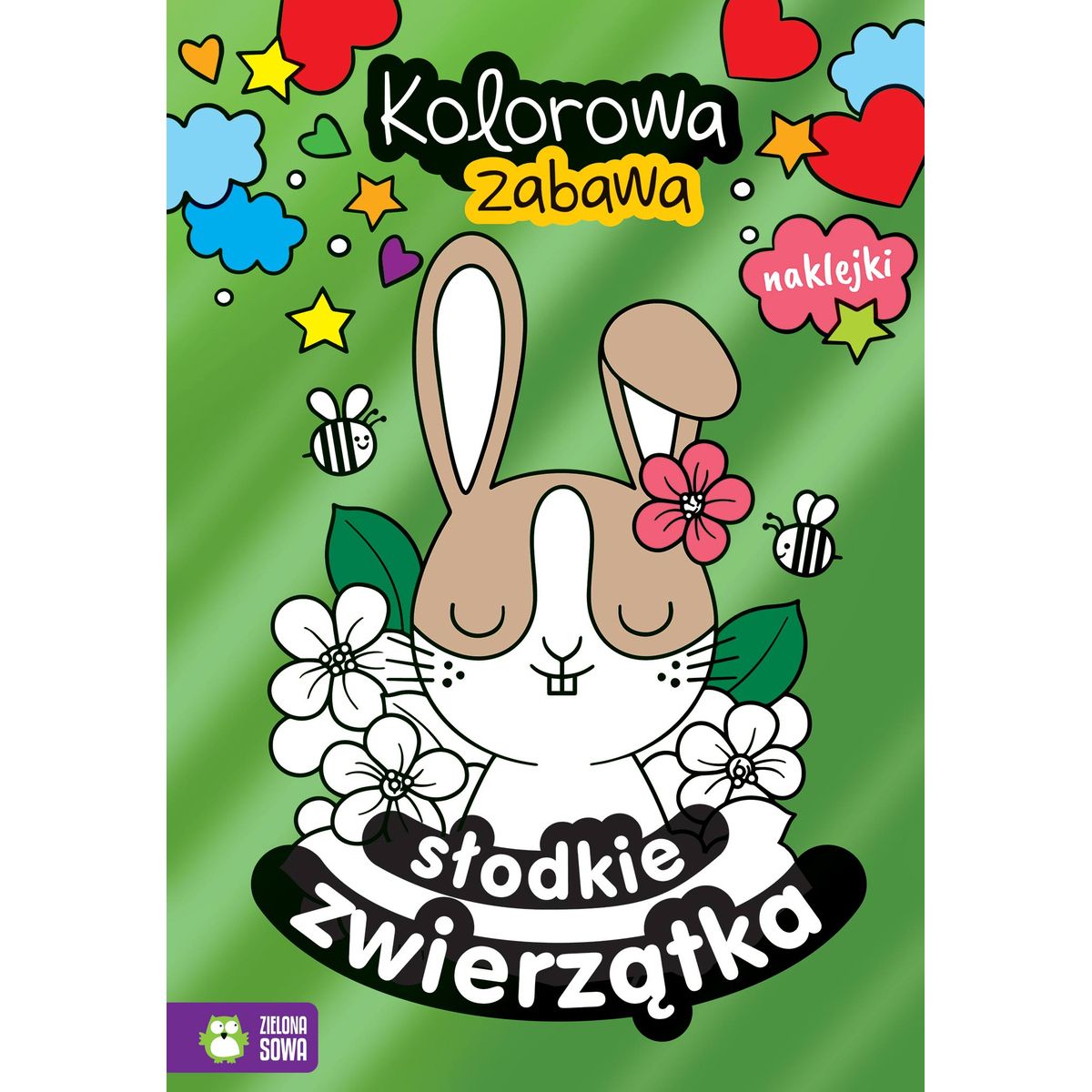 Książeczka edukacyjna Zielona Sowa Kolorowa zabawa Słodkie zwierzęta