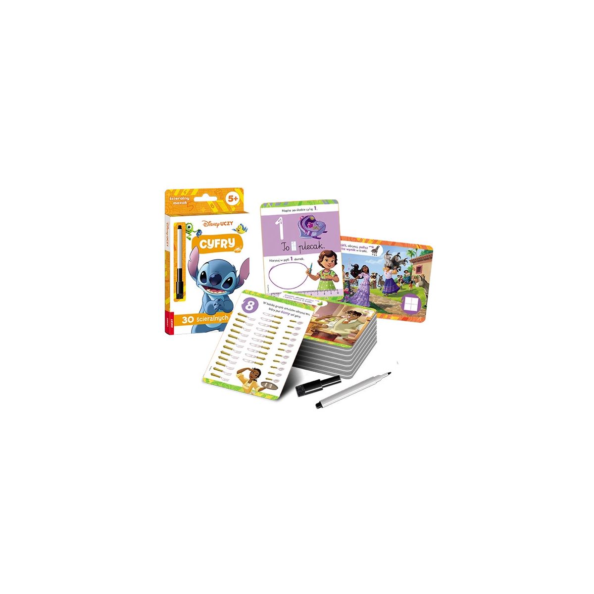 Książeczka edukacyjna Ameet Disney Uczy. Cyfry. Karty (UMK 9301)