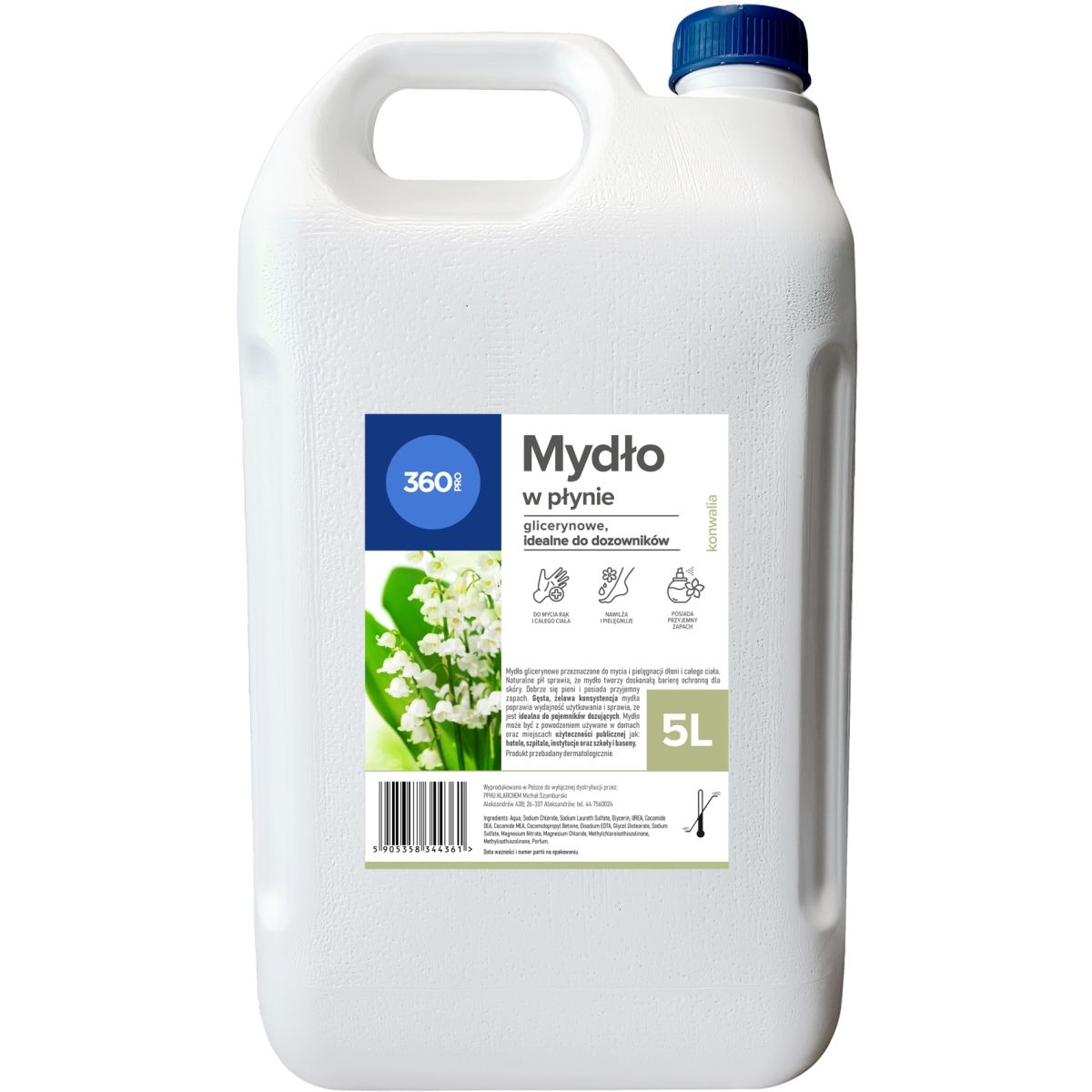 Mydło w płynie Konwalia 5000ml 360 Pro