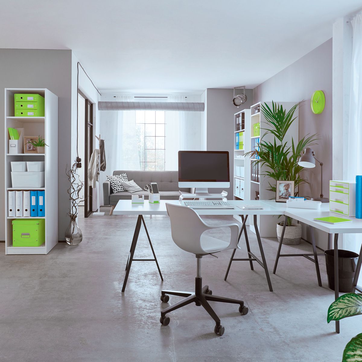Pojemnik na dokumenty pionowy Click & Store zielony karton pokryty folią Leitz (60470054)