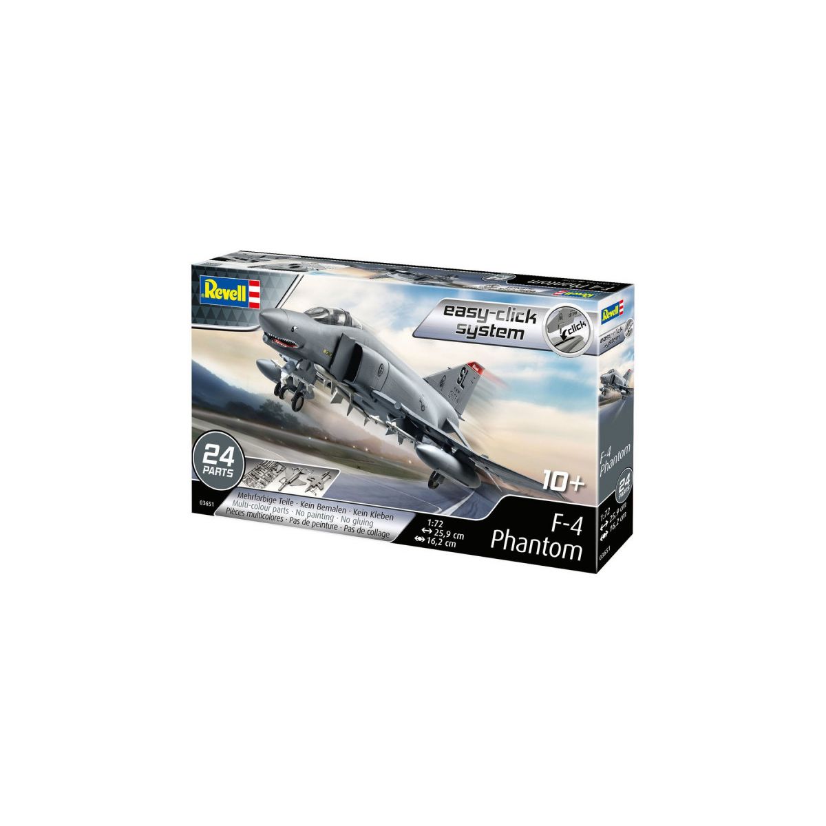 Model do sklejania Samolot  Easy Click F-4E Phantom Revell (03651)