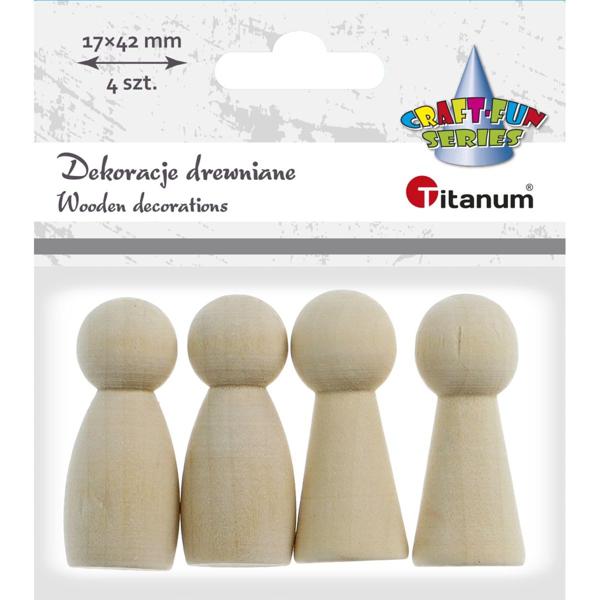 Ozdoba drewniana Craft-Fun Series figurki/pionki Titanum (178258X)