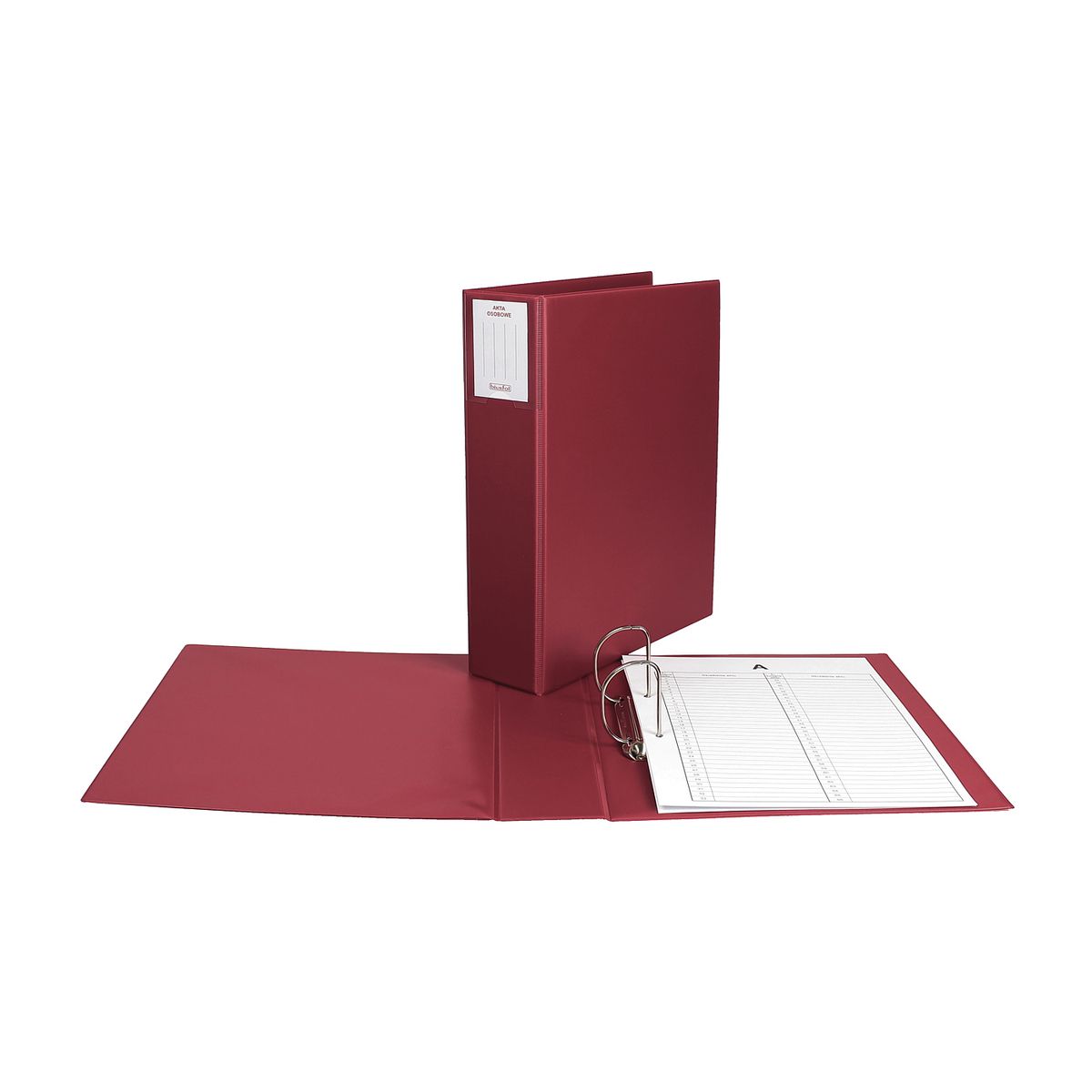 Segregator ringowy A4 65mm bordowy Biurfol (TD-16-07)
