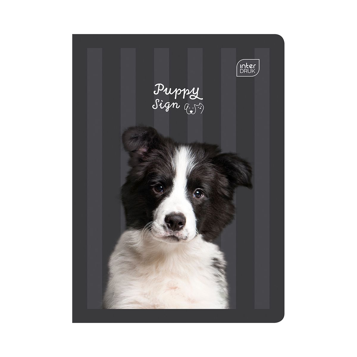Zeszyt PUPPY SIGN A5 32k. 70g linia kolor Interdruk