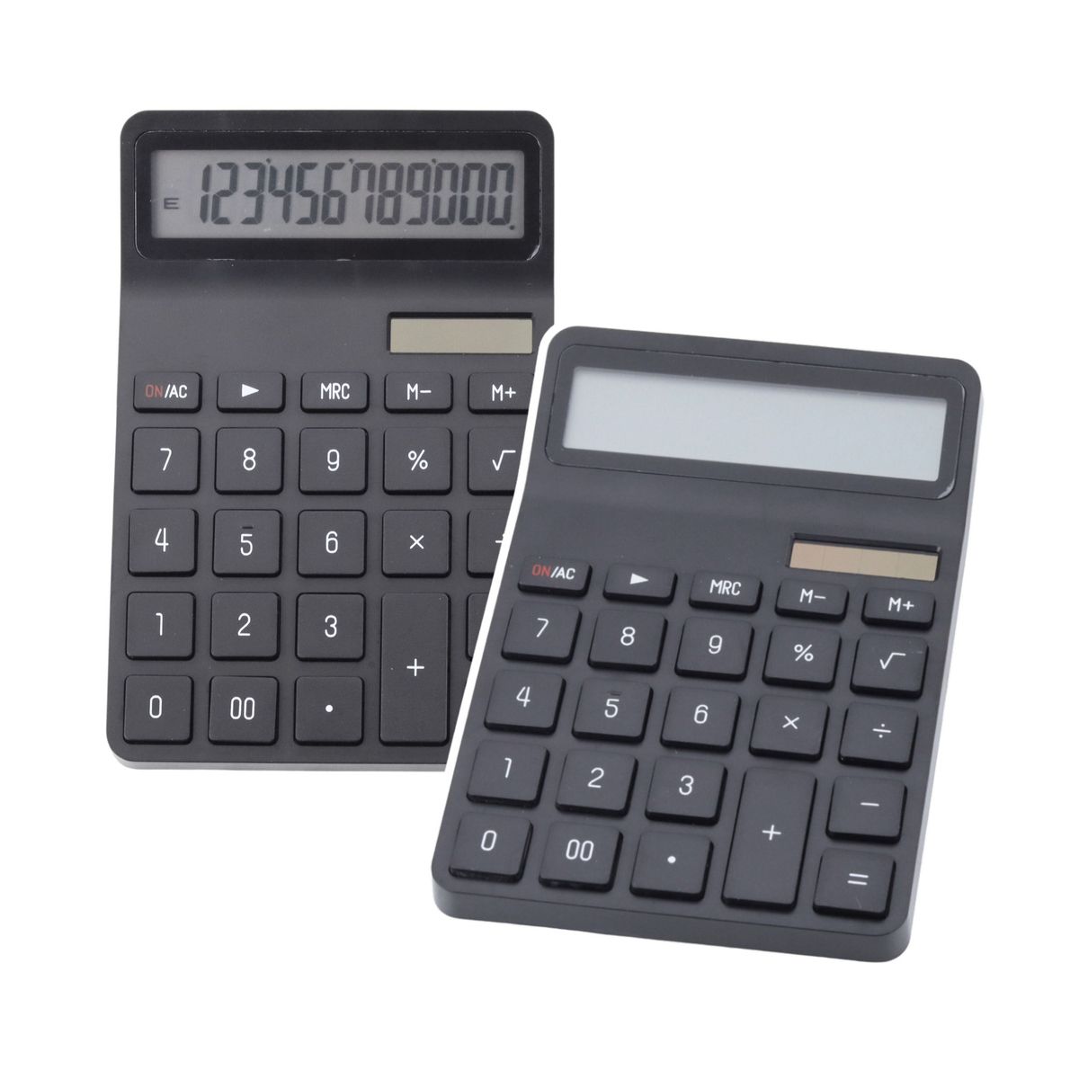 Kalkulator na biurko Szkolny 12-Cyfrowy Wyświetlacz LCD Solar Czarny Lean (21867)