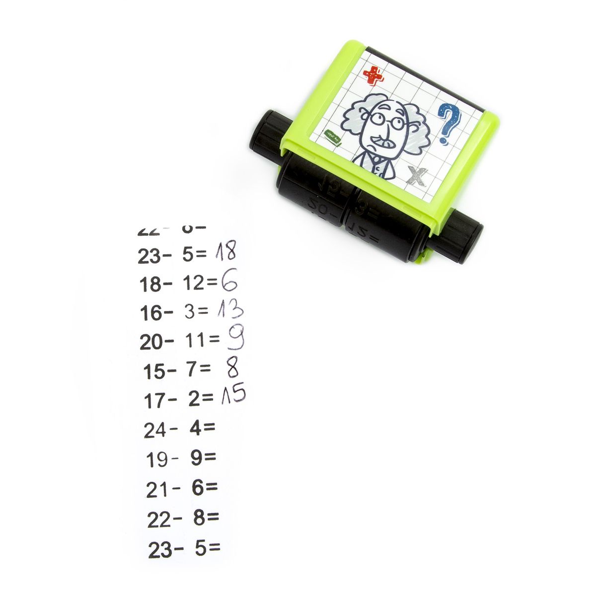 Zestaw pieczątek ODEJMOWANIE DRUKARKA MATEMATYCZNA Kidea (NODMKA)