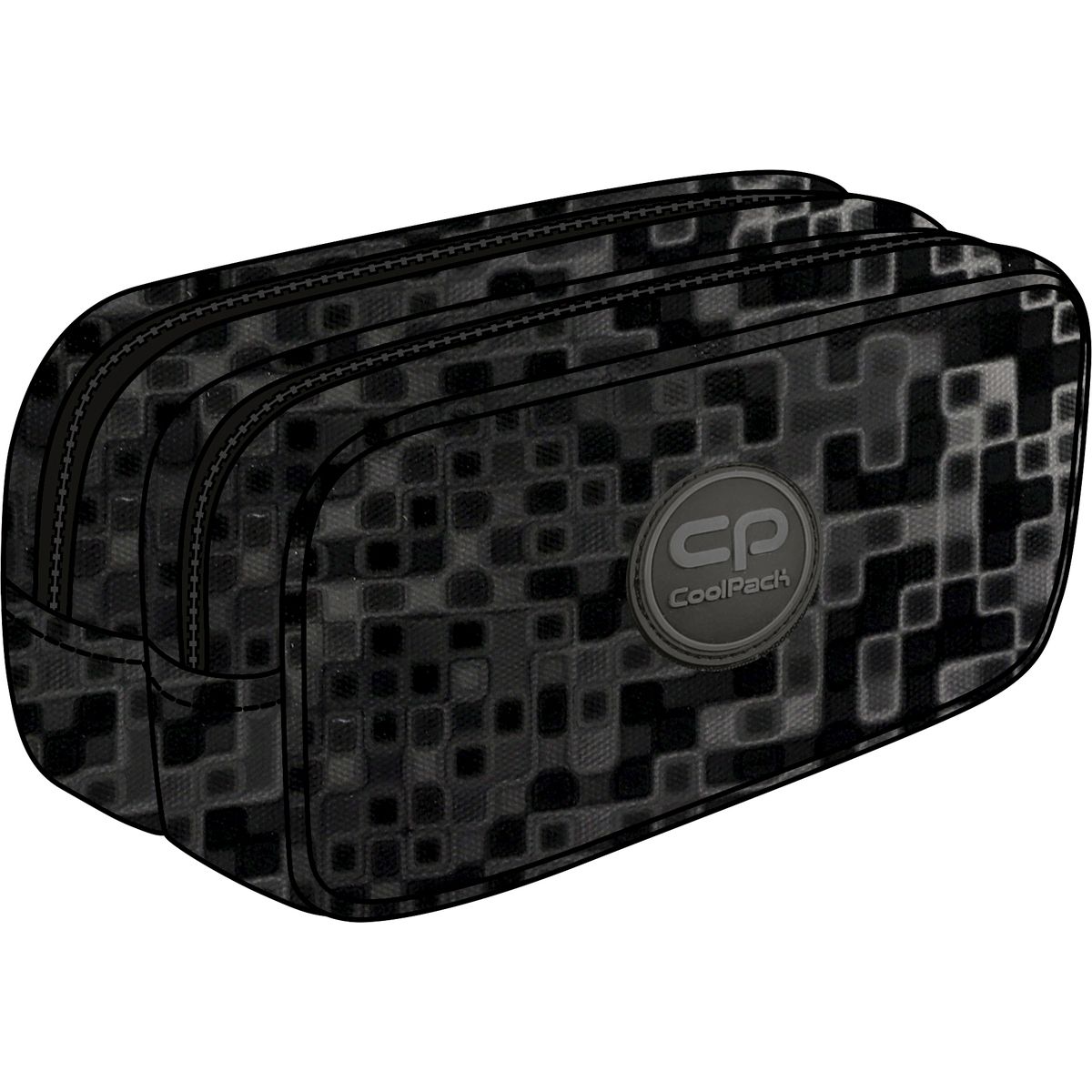 Saszetka Patio Duke Coolpack TRACE PIXEL CZARNY (F065879)