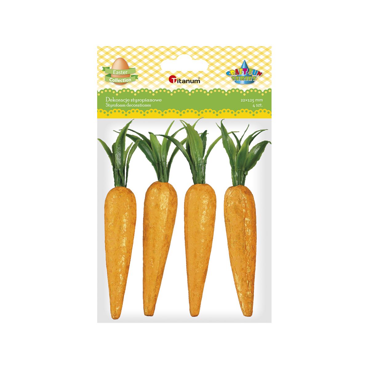 Ozdoba styropianowa Titanum Craft-Fun Series marchewki (7527)