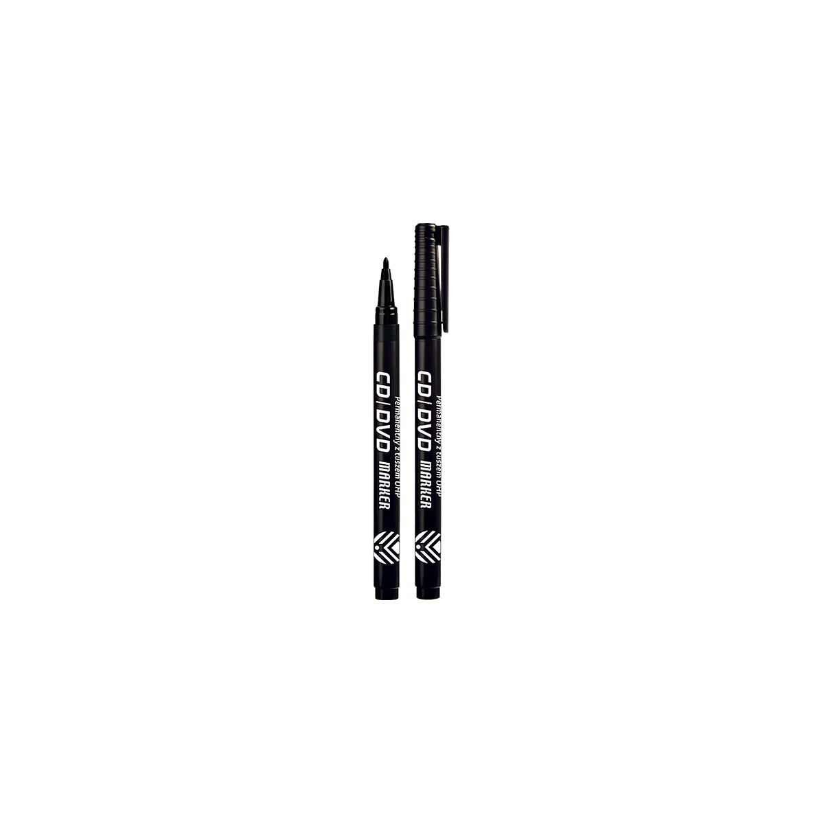 Marker do cd Tetis czarny 1mm (KM111-V)