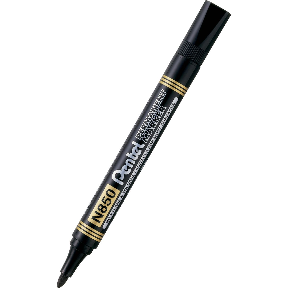 Marker permanentny Pentel czarny 1,5mm okrągła końcówka (N850)