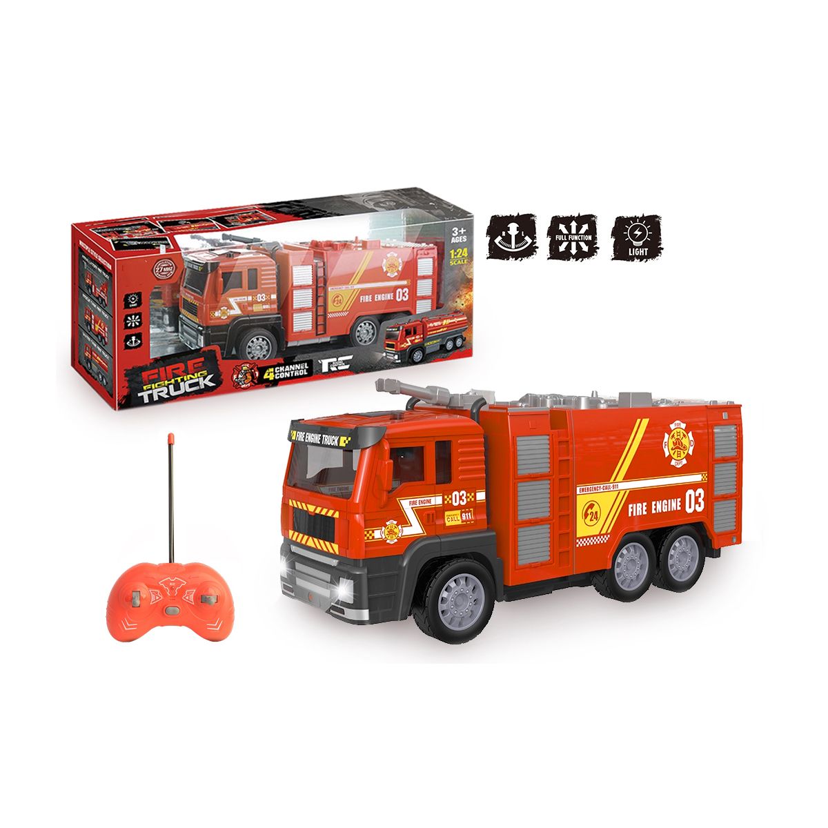 Samochód strażacki zdalnie sterowany Artyk (187612)