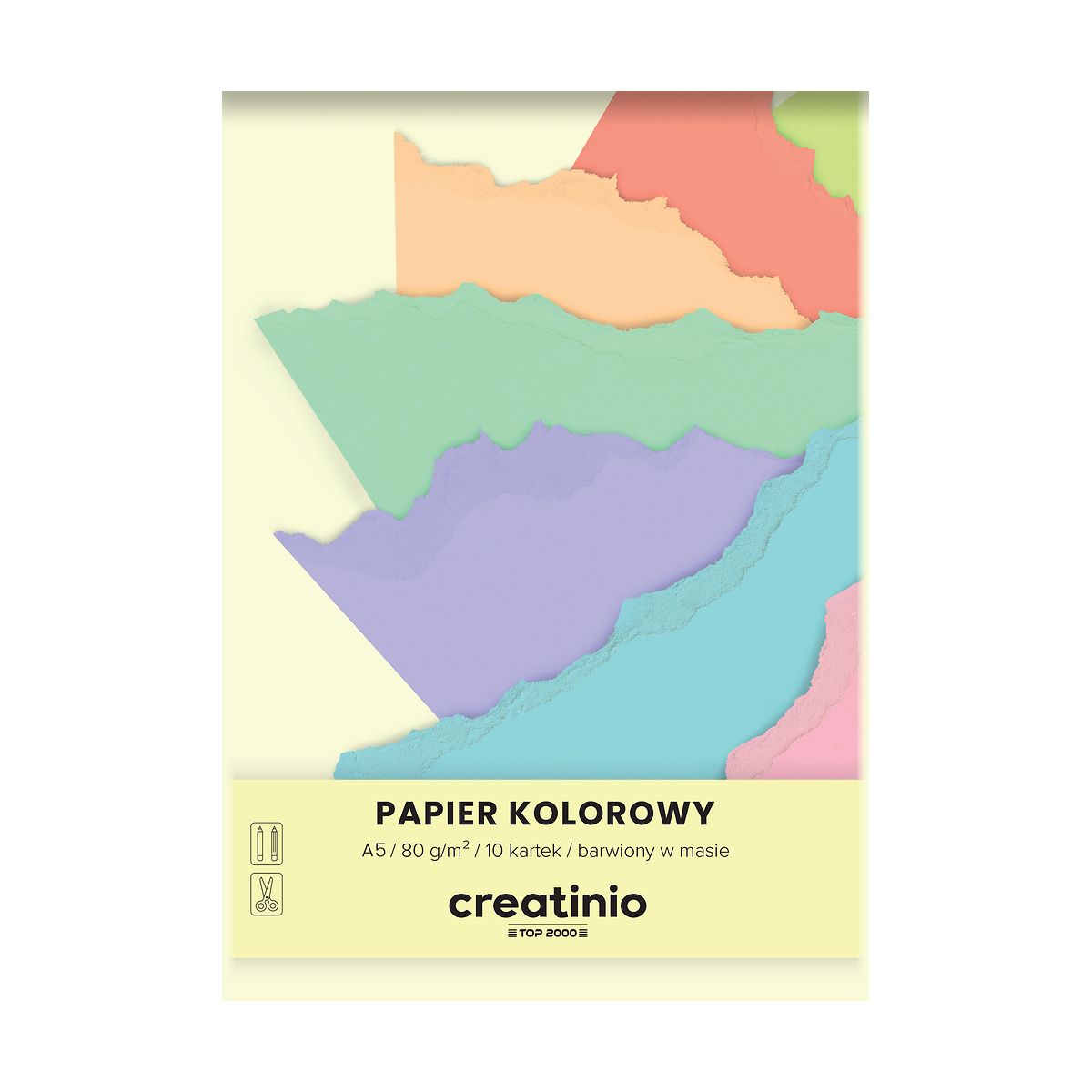 Papier kolorowy Top 2000 Creatinio A5 mix 80g (400176683)